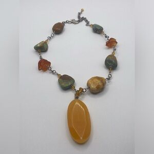 Silpada sterling silver and semi precious multi-stone necklace.